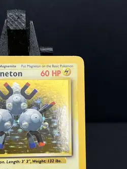 Pokemon Magneton Card 9/102 Base Set Holo Rare Vintage 1999 WOTC MP - Image 3