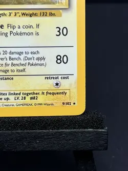 Pokemon Magneton Card 9/102 Base Set Holo Rare Vintage 1999 WOTC MP - Image 5