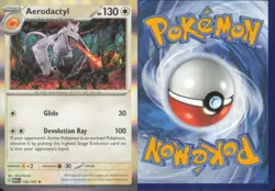 AERODACTYL 142/165 RARE 151 POKEMON HOLO NEAR MINT - Image 3