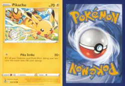 PIKACHU 049/195 COMMON SILVER TEMPEST POKEMON NEAR MINT - Image 3