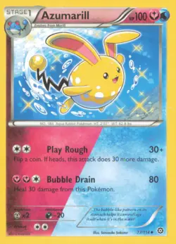 AZUMARILL 77/114 UNCOMMON STEAM SIEGE POKEMON NEAR MINT - Image 1