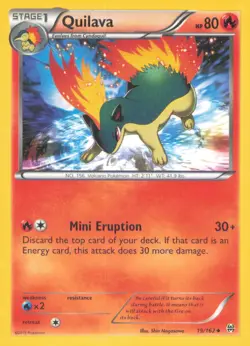 QUILAVA 19/162 UNCOMMON BREAKTHROUGH POKEMON NEAR MINT - Image 1