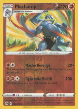 MACHAMP 026/073 HOLO RARE CHAMPION'S PATH POKEMON REVERSE HOLO NEAR MINT - Image 1
