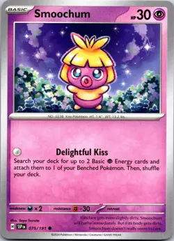Smoochum 075/191 Common Surging Sparks Pokemon Near Mint - Image 1