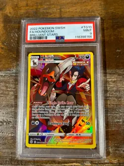 Pokemon 2022 Brilliant Stars Full Art HOUNDOOM #TG10 PSA 9 Mint - Image 1