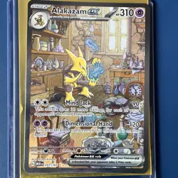 Alakazam EX 201/165 SIR - SV: 151 Pokemon TCG Special Illustration Rare NM - Image 1