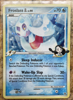Pokemon TCG 2009 Platinum Rising Rivals Holo Froslass GL 6/111 (LP) - Image 1