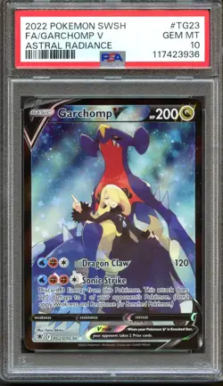 Garchomp V TG23/TG30 Astral Radiance Trainer Gallery PSA 10 GEM MT Pokemon Card - Image 1