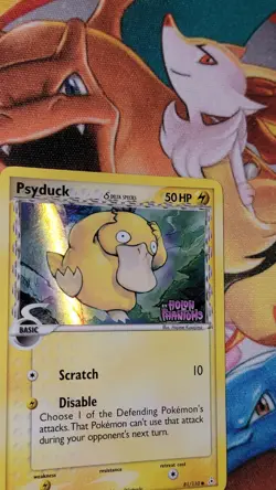 Pokemon Psyduck Delta Species 81/110 Holon Phantoms Reverse Holo (Stamped) MP - Image 3