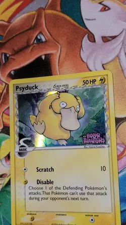 Pokemon Psyduck Delta Species 81/110 Holon Phantoms Reverse Holo (Stamped) MP - Image 4