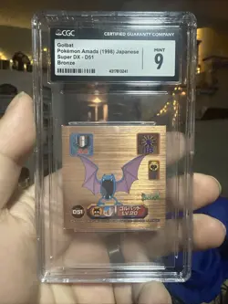 1998 Pokemon Amada Super DX Stickers Golbat CGC 9, Japanese, Bronze - Image 1