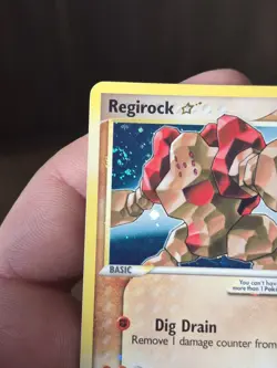 POKEMON REGIROCK GOLD STAR 🌟 EX LEGEND MAKER 91/92 ENG EXC NO SHINING CHARIZARD - Image 3