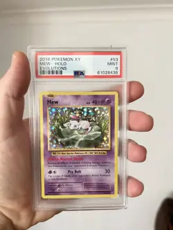 Pokemon 2016 XY Evolutions Mew Holo Rare 53/108 PSA 9 - Image 1
