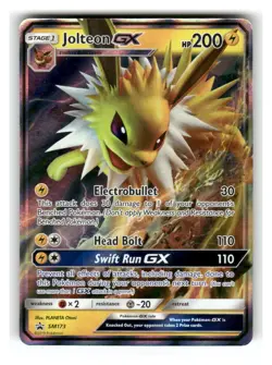 Jolteon GX - SM173 Holo Promo Sun & Moon Promo Pokemon Holo Near Mint - Image 1
