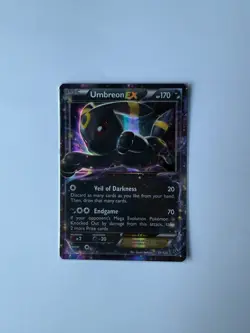 Pokemon Umbreon EX 55/124 Fates Collide Rare Holo EX 2016 Darkness - LP - Image 5