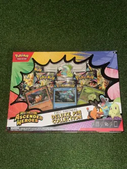Pokemon TCG Ascended Heroes First Partners Deluxe Pin Collection Factory Sealed - Image 1
