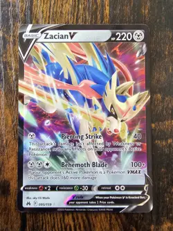 Pokemon TCG - Zacian V 95/159 - Crown Zenith - Near Mint - Image 1