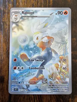 Pokemon TCG Raboot 147/142 Illustration Rare Stellar Crown Near Mint - Image 1