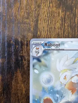 Pokemon TCG Raboot 147/142 Illustration Rare Stellar Crown Near Mint - Image 3