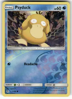Psyduck 11/68 Common Hidden Fates Pokemon Reverse Holo Near Mint - Image 1