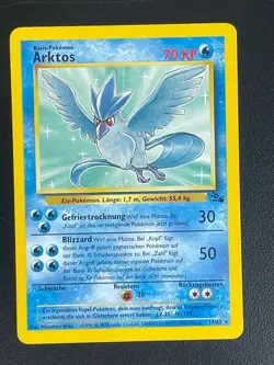 Arktos 17/62 Fossil Non Holo Rare Deutsch Exc Pokemon - Image 1
