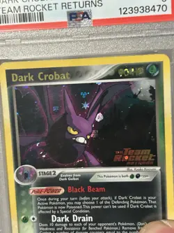 2004 Pokemon EX Dark Crobat Rev. Foil Team Rocket Returns #3 Ex-MT Psa 6 - Image 2