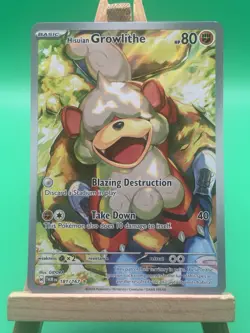 Pokemon TCG Hisuian Growlithe Twilight Masquerade IR 181/167 - Image 1