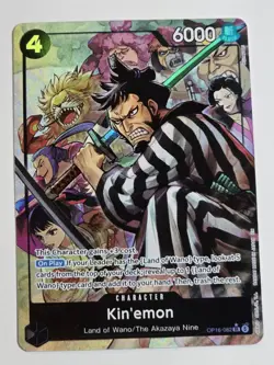 One Piece Kin'emon (Alternate Art) OP16-082 The Time of Battle Foil - Image 1
