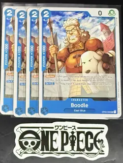 4x One Piece OP03-050 UC Boodle - English - Regular - Playset - TCG - NM/M - Image 1