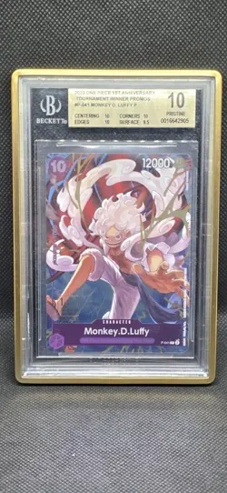 2023 One Piece 1st Anniversary Tournament Winner Promo P-041 BGS 10 POP 68 👀 - Image 1