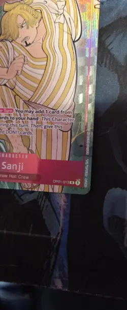 Sanji (English Version 1st Anniversary Set) OP01-013 One Piece OPTCG - Image 2