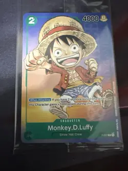 NM Monkey D Luffy Anime Expo 2023 Promo P-037 SEALED ENGLISH - Image 1