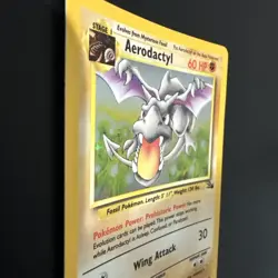 Pokemon TCG Aerodactyl Fossil Holo Rare Card 1/62 Unlimited LP - Image 2