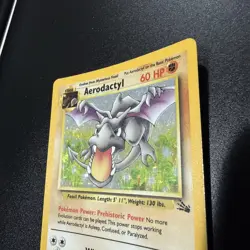 Pokemon TCG Aerodactyl Fossil Holo Rare Card 1/62 Unlimited LP - Image 3