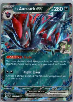 N's Zoroark ex 098/159 Double Rare Journey Together Pokemon Near Mint - Image 1