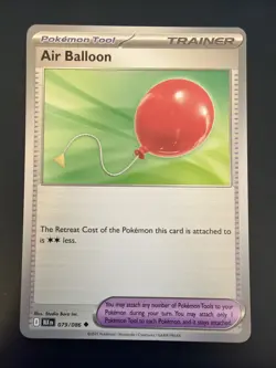 Pokemon TCG Air Balloon 079/086 Black Bolt - Pack Fresh Mint Condition - Image 1