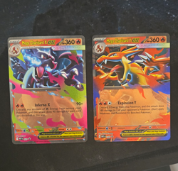 Nintendo Pokemon TCG Evolutions Mega Charizard X/Y EX Holo Lot 2 12/108 13/108 - Image 1