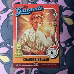 Magic the Gathering Chandra Nalaar 1456 Baseballing Secret Lair Card - Image 1