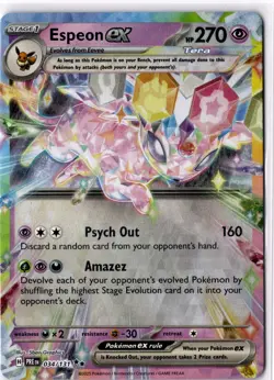 Espeon ex 034/131 Double Rare - Prismatic Evolutions Pokemon - NM - Image 1