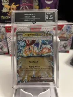 Graded Pokemon Card - Dragonite Ex 159/197 GetGraded 9.5 (GG) Obsidian Flames - Image 1