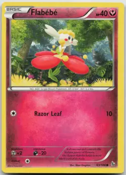 Flabebe 63/106 Common Flashfire Pokemon NM/M - Image 1