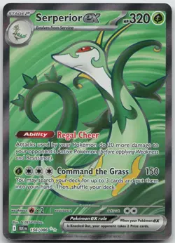 Serperior ex 156/086 Holo Ultra Rare Black Bolt Pokemon Holo NM/M - Image 1