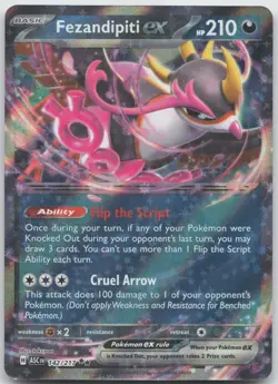Fezandipiti ex 142/217 Double Rare Ascended Heroes Pokemon Holo NM/M - Image 1