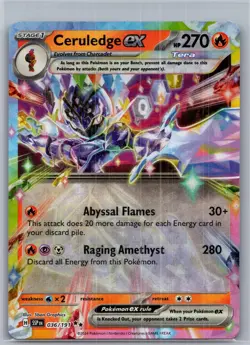 Ceruledge ex 036/191 Double Rare Surging Sparks Pokemon Near Mint - Image 1