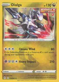 DIALGA 112/203 HOLO RARE EVOLVING SKIES POKEMON NEAR MINT - Image 1