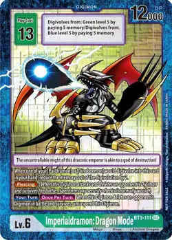 Imperialdramon Dragon Mode BT3-111 | Box Topper | Draconic Roar | Digimon TCG - Image 1