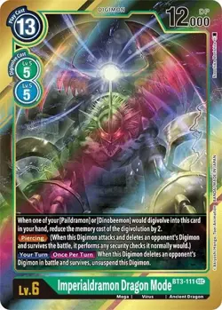 Imperialdramon Dragon Mode BT3-111 | Secret Rare | Alternate Art | Digimon TCG - Image 1