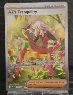 Pokemon Card TCG AZ's Tranquility SIR 120/086 Chaos Rising Full Art Trainer - Image 1