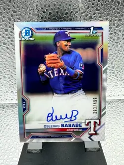 2021 Bowman Osleivis Basabe 1st Bowman Auto Refractor /499 - Image 1