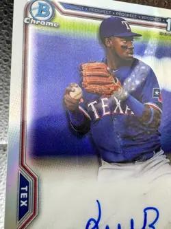 2021 Bowman Osleivis Basabe 1st Bowman Auto Refractor /499 - Image 2